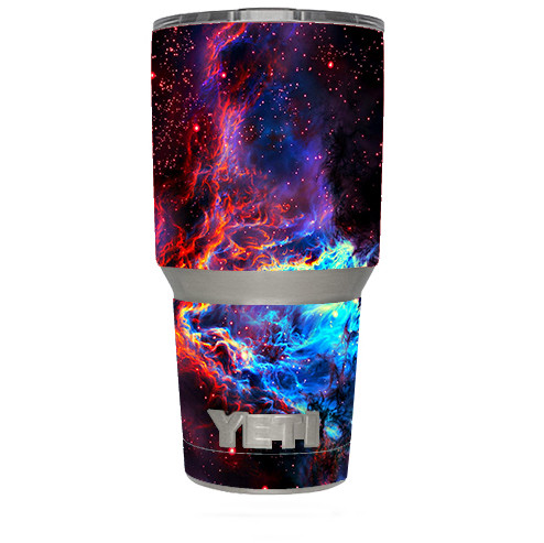 Skin Decal for Yeti 30 oz Tumbler Cup (6-piece kit) / Cosmic Color Galaxy Unive