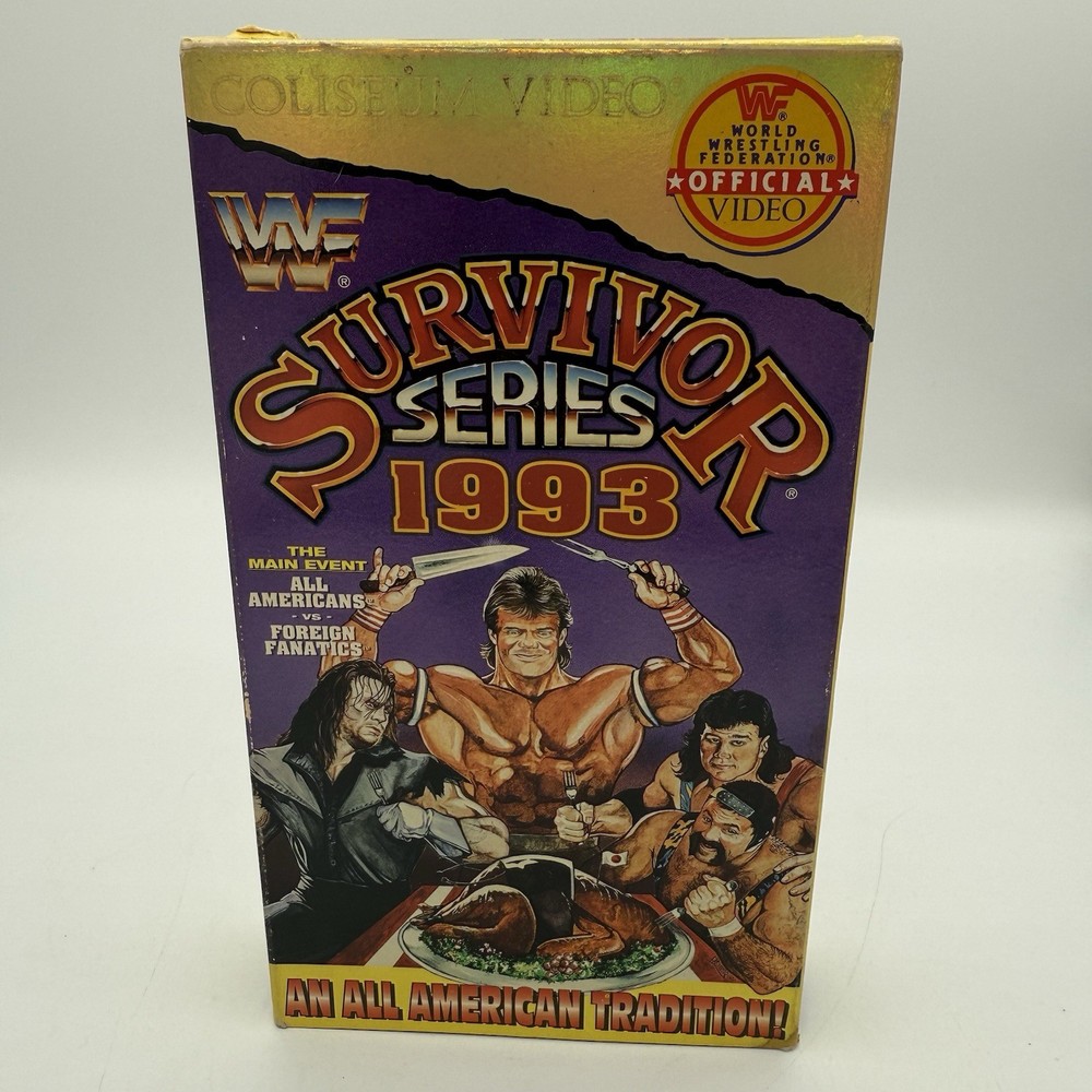 WWF Survivor Series 1993 VHS Coliseum Video Rare OOP Wrestling Vintage