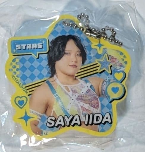 Stardom Saya Iida Jewel Acrylic Keychain Capsule Toy 8mm Thick Used Japan