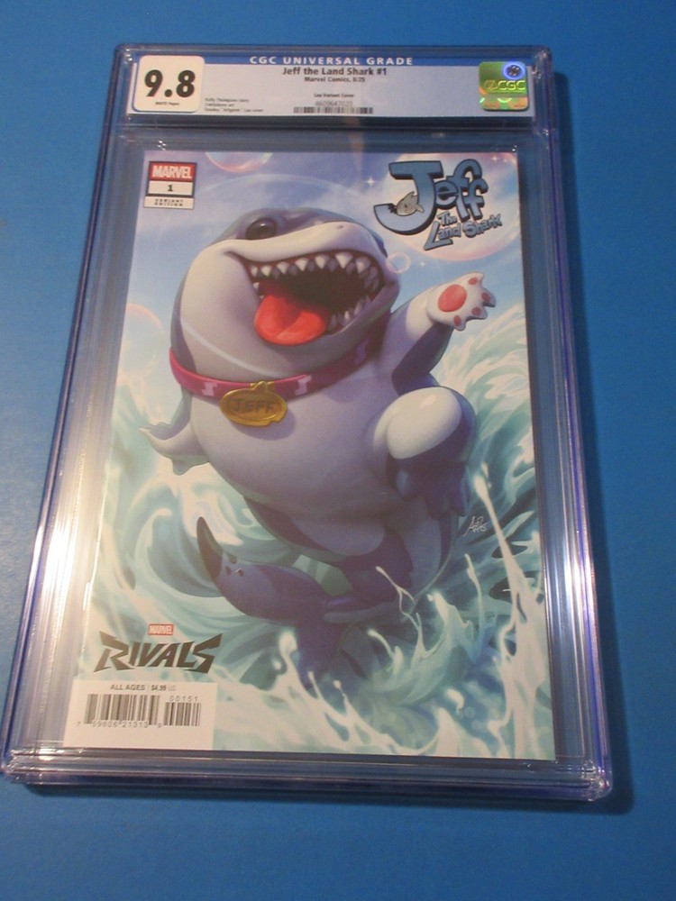 Jeff the Land Shark #1 Artgerm Lau variant CGC 9.8 NM/M Gorgeous Gem Wow