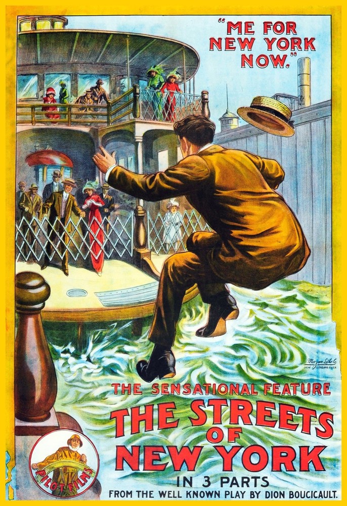 Decoration Poster.Home room art.Interior design.Streets of New York Ferry.7192
