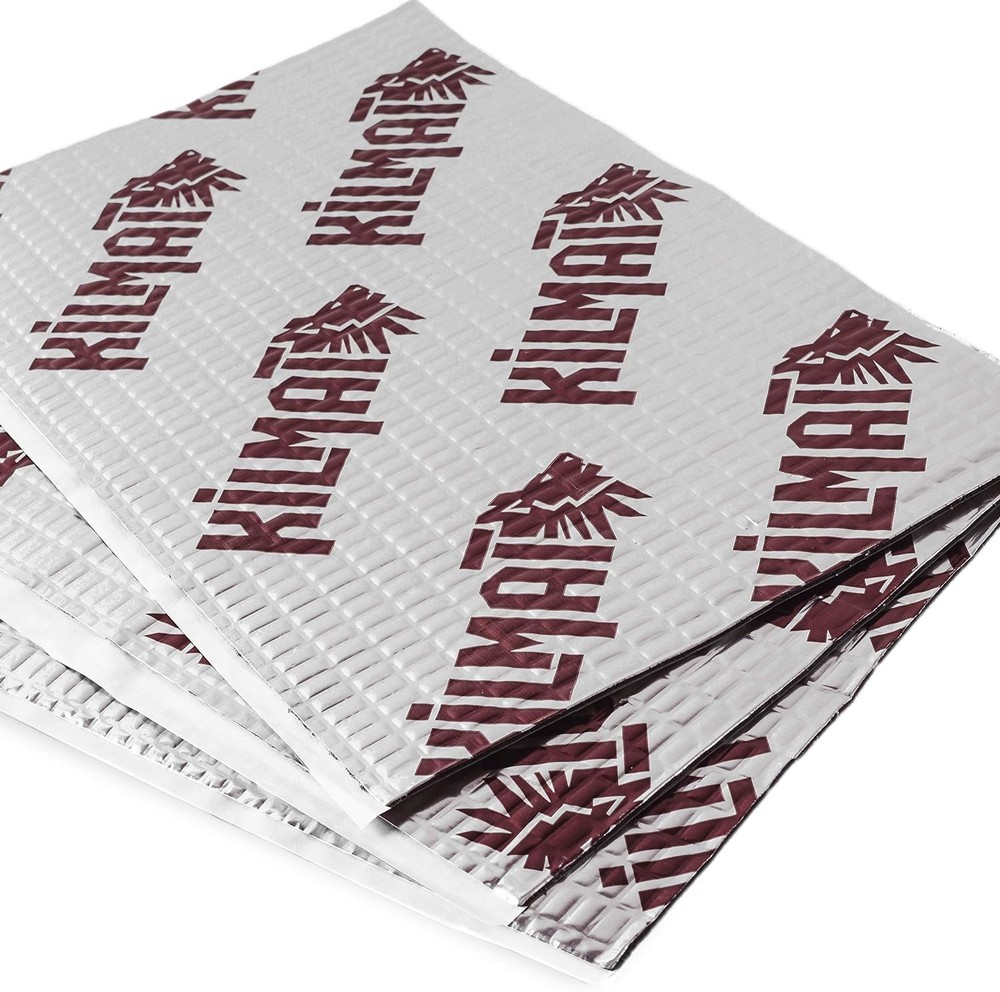 80 mil 36 sqft Car Sound Deadening 36 (3.4 sqm), Silver With Logo Kilmat
