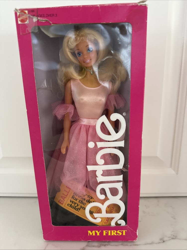 My First Barbie Ballet Doll 1986 Mattel 1788 Box Opened