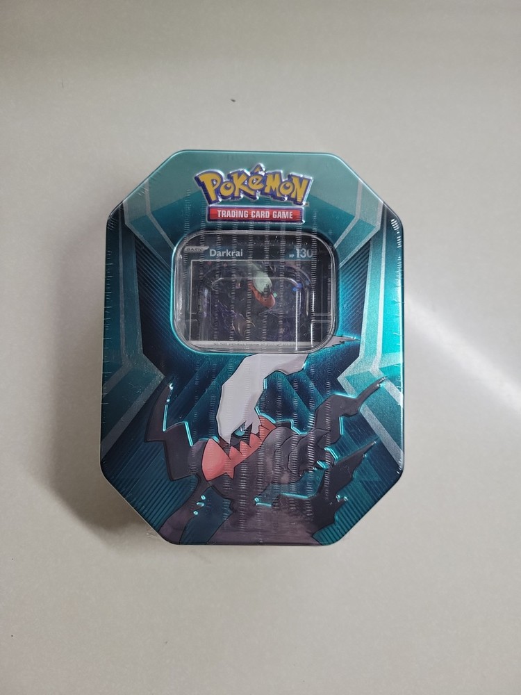 Pokemon TCG Triple Whammy Sealed Tin Sableye, Spiritomb, Darkrai-3 Booster Packs