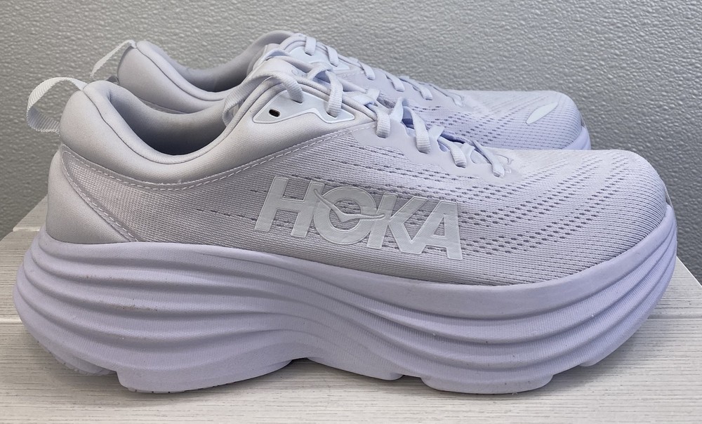Hoka Bondi 9 Men's Size 11.5 Mesh Light Purple Max Cushioned Running Sneakers