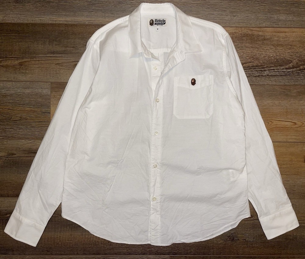 A Bathing Ape Bape One Point Relaxed Fit Shirt Mens Medium Designer Fashion