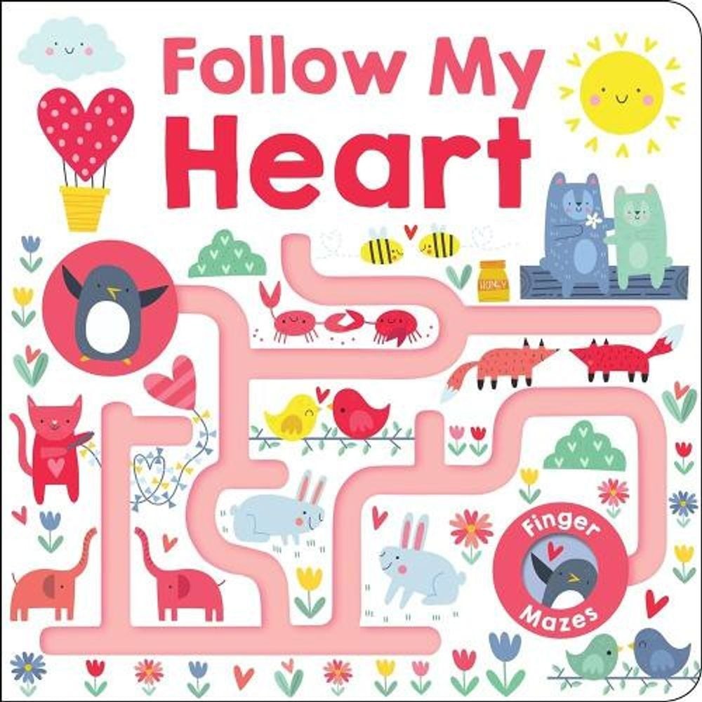 Follow Me Maze Books: Follow My Heart by Roger Priddy (English) Board Book Book