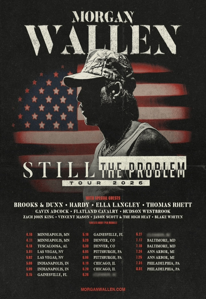 Morgan Wallen Still The Problem 2026 Tour Poster Multiple Sizes Avail.