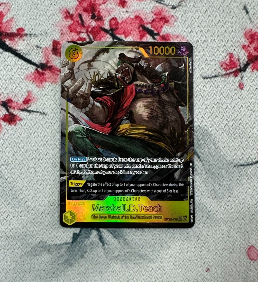 Marshall.D.Teach SEC Alt Art The Time To Battle OP16-119 One Piece TCG English