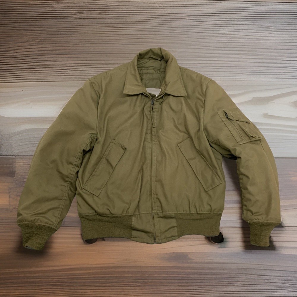 USGI OD Green Aramid Cold Weather Jacket Medium - High Temp Military Surplus