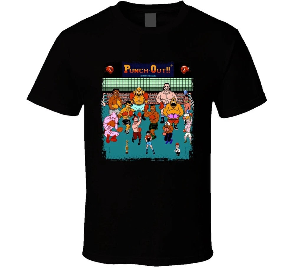Mike Tyson's Punch Out Characters Retro Boxing Game T-Shirt