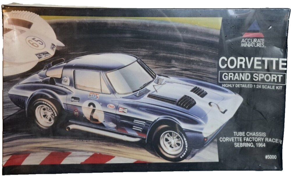 Accurate Miniatures 1/24 Corvette Grand Sport Factory Racer Sebring 1964 SEALED-image