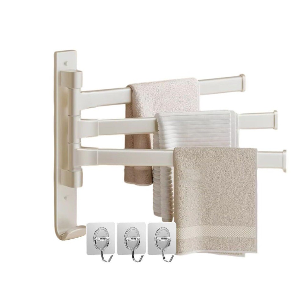 Free Standing Towel Rack for Bathroom – 3-Tier Movable Wall Towel Rack and Bl...