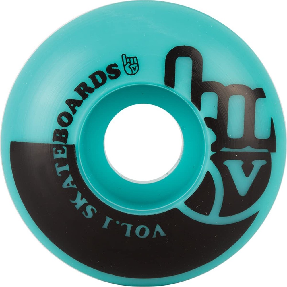 Vol.1 No.1 53mm Teal/Black Skateboard Wheels (Set of 4)