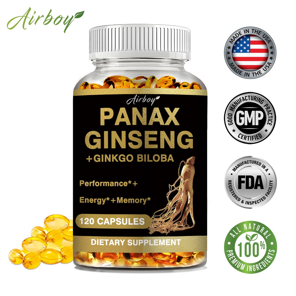 Panax Ginseng Extract - Energy & Endurance, Men's Health, Testosterone Booster