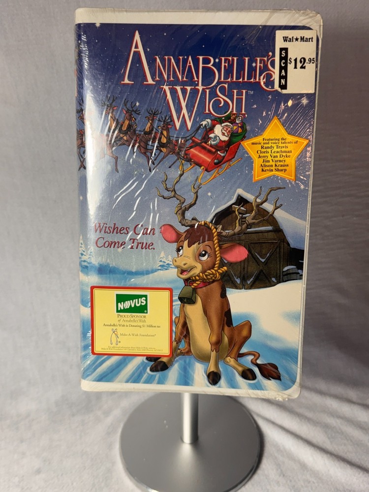 Annabelle's Wish NR CC Clamshell Animation Christmas 1997 VHS New Factory Sealed