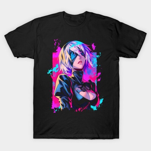 2B Nier Automata Waifu Shirt, Anime Nier Automata Waifu Senpai Black T Shirt V13