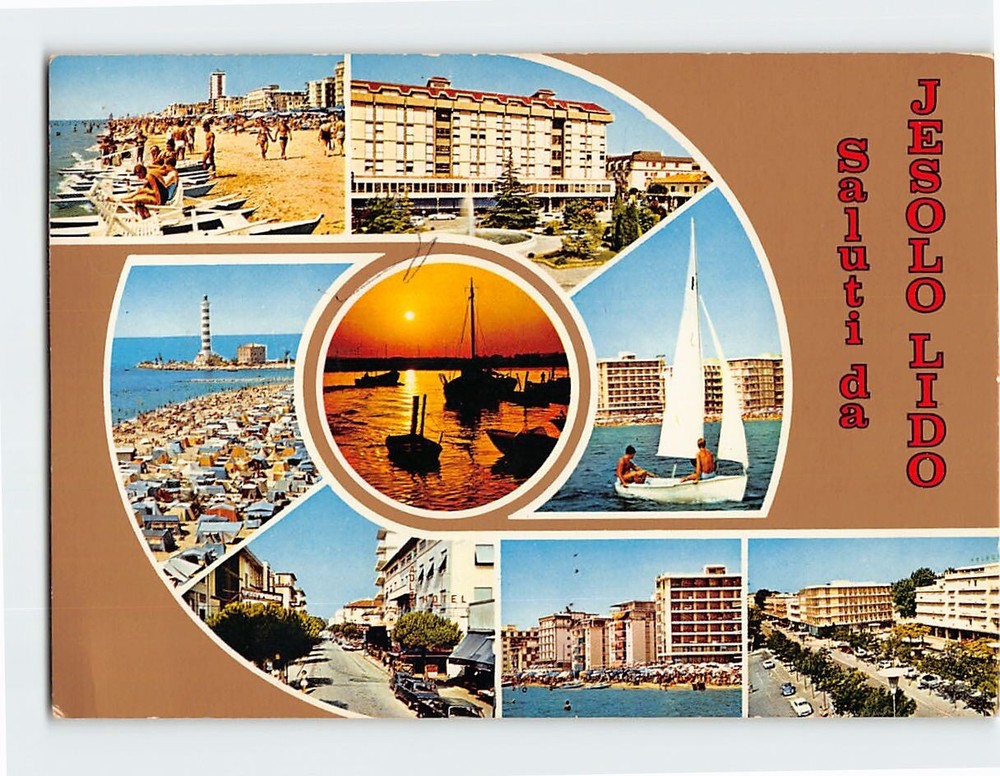 Postcard Scenes & Views Jesolo Lido Italy