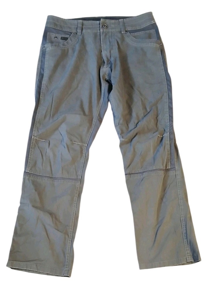 Kuhl Pants Mens 32x30 Green Radikl Canvas Stretch Outdoor Hiking Casual Travel