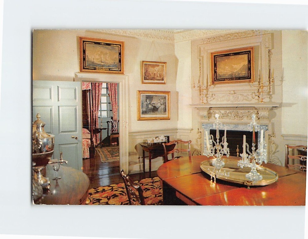 Postcard Dining Room Mt. Vernon Virginia USA