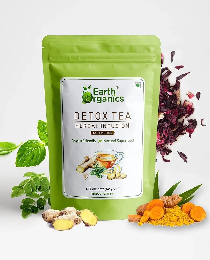 Earth Organics Organic Detox Tea 141g Free Global Shipping
