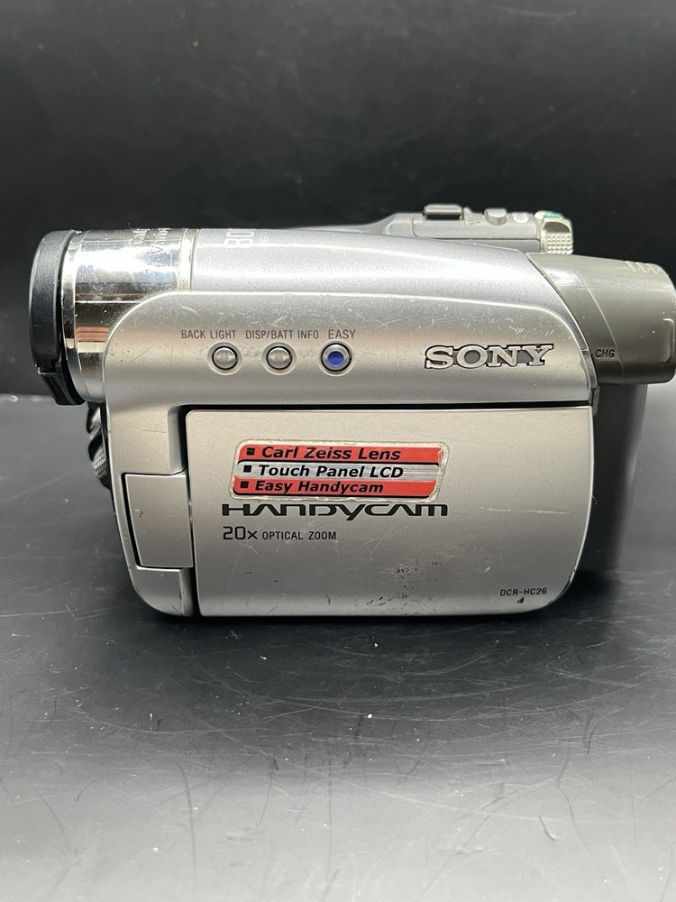 Sony Handycam DCR-HC26 Digital Video Camera Recorder 20X Zoom *Bad Touchscreen*
