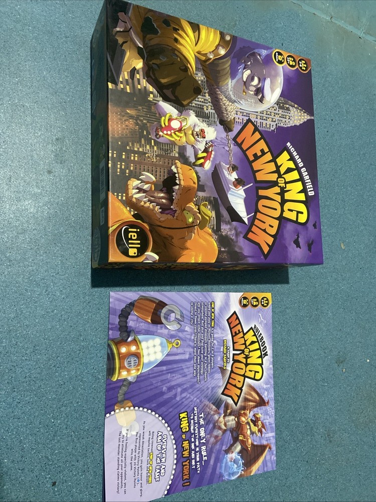 *Empty Box* King Of New York Board Game Box Including Instructions. Rare Game