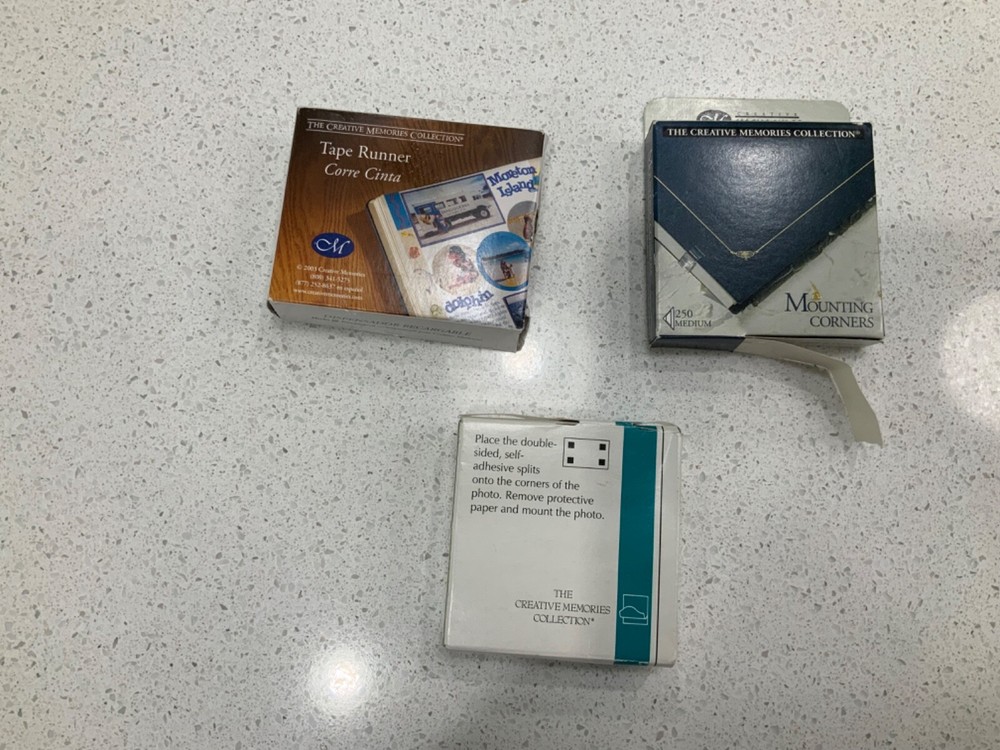 Creative Memories Corner Tape Runner Photo Corners Photo Splits Lot Partial Pack