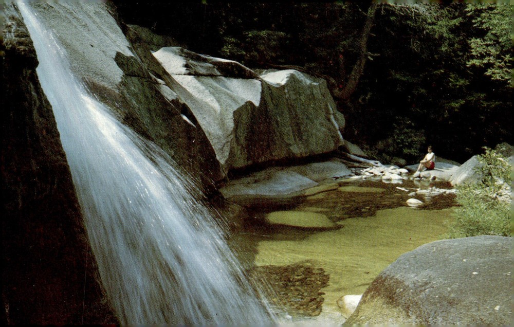 1960s Diana's Bath North Conway New Hampshire White Mountains Chrome Postcard