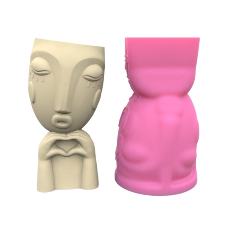 Silicone Vase Mold for DIY Epoxy Resin Flower Pots