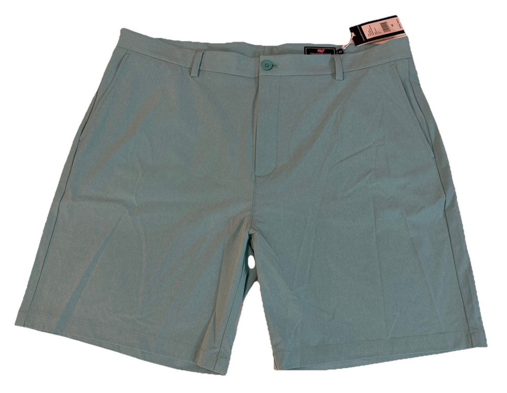 Vineyard Vines Performance Breaker Shorts Mens 42 Aqua Ocean Blue Golf Stretch