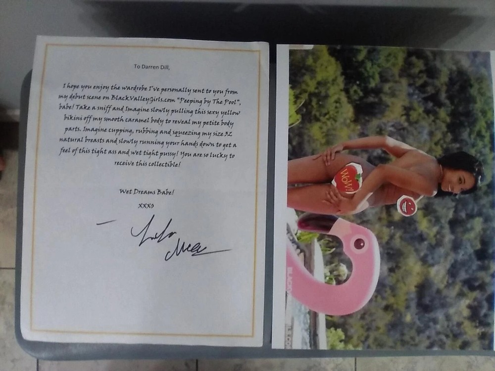 LaLa Ivey Hand Signed Autographed Letter + 8x10 color photo of Adult Ebony Model