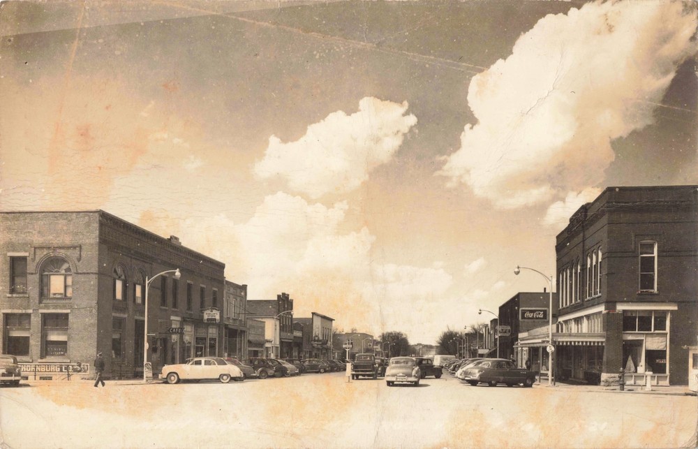 RPPC ROCK VALLEY IA 1940s Downtown Stores Businesses STANDARD OIL GAS STATION!!!