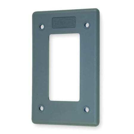 Hubbell Hblp26fs Rocker Wall Plates And Box Cover, Number Of Gangs: 1 Non