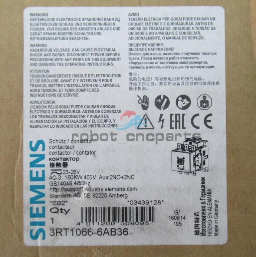 1pcs Siemens 3RT1066-6AB36 Contactor NEW