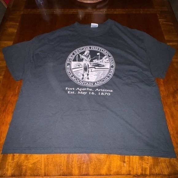 Vintage Fort Apache Arizona Historic Park T Shirt Hanes Heavyweight 2XL