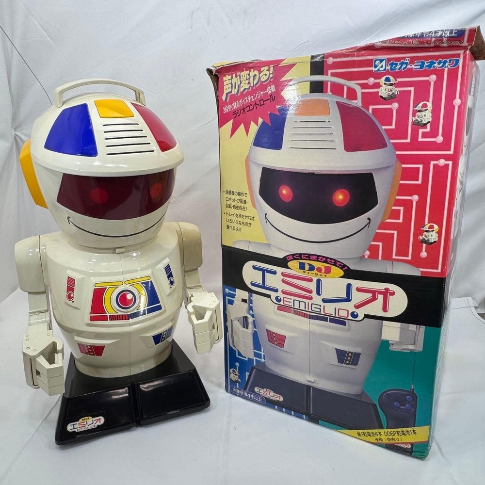Showa Retro Sega Yonezawa DJ Emilio Radio Controlled Robot Working Product with