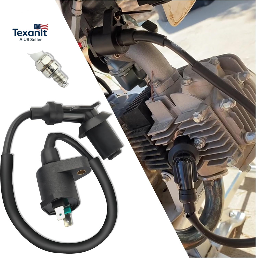 GY6 Ignition Coil+A7Tc Spark Plug,High-Performance Racing Ignition Coils and Spa