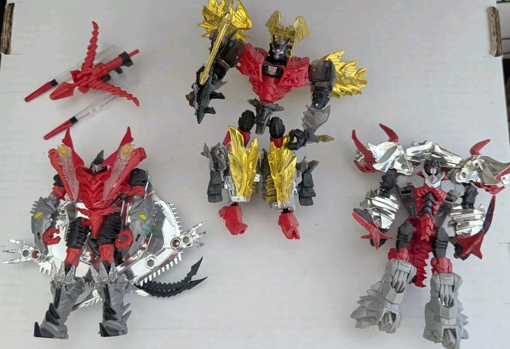 Transformers Age Of Extinction Dinobot G1 Lot SDCC 2014 TRU Platinum AOE
