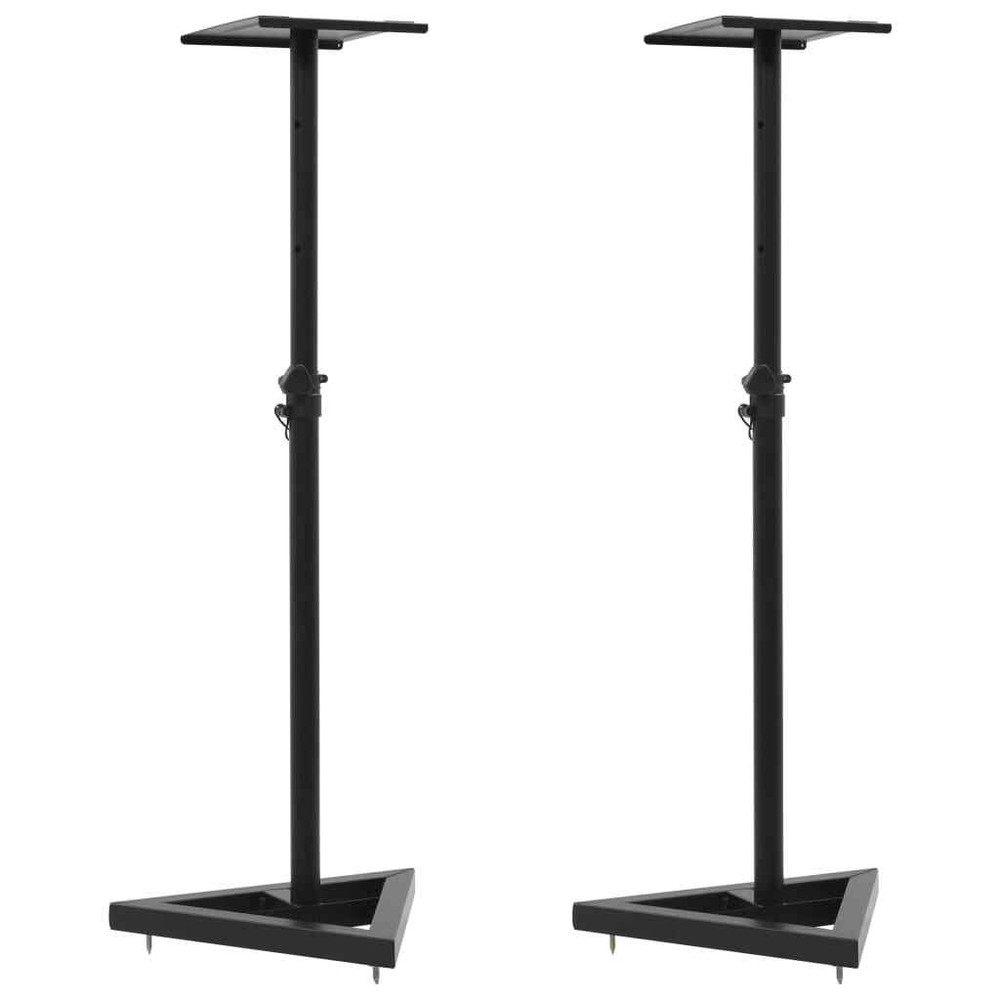 NNEVL Studio Monitor Speaker Stands 2 pcs Black Steel