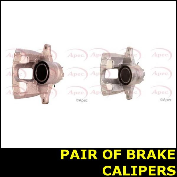 Pair Brake Caliper Front Left Right FOR PEUGEOT 207 150bhp 1.6 06->13 Apec