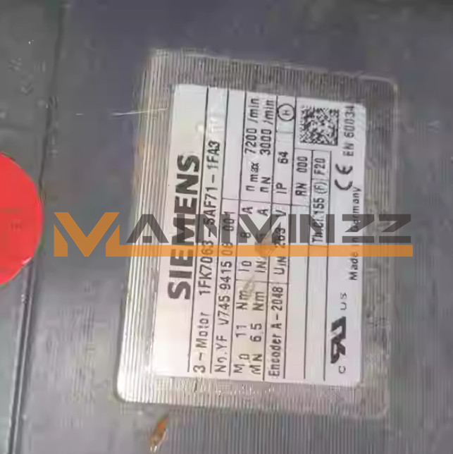 1PC USED Siemens 1FK7063-5AF71-1FA3 servo motor 1FK7 063-5AF71-1FA3