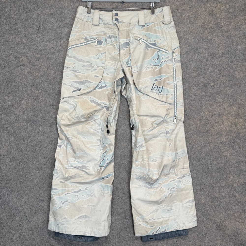 Burton AK Hover Gore-Tex Pro 3L Snow Pans Men Small Waterpoof Snowboard Ski Camo