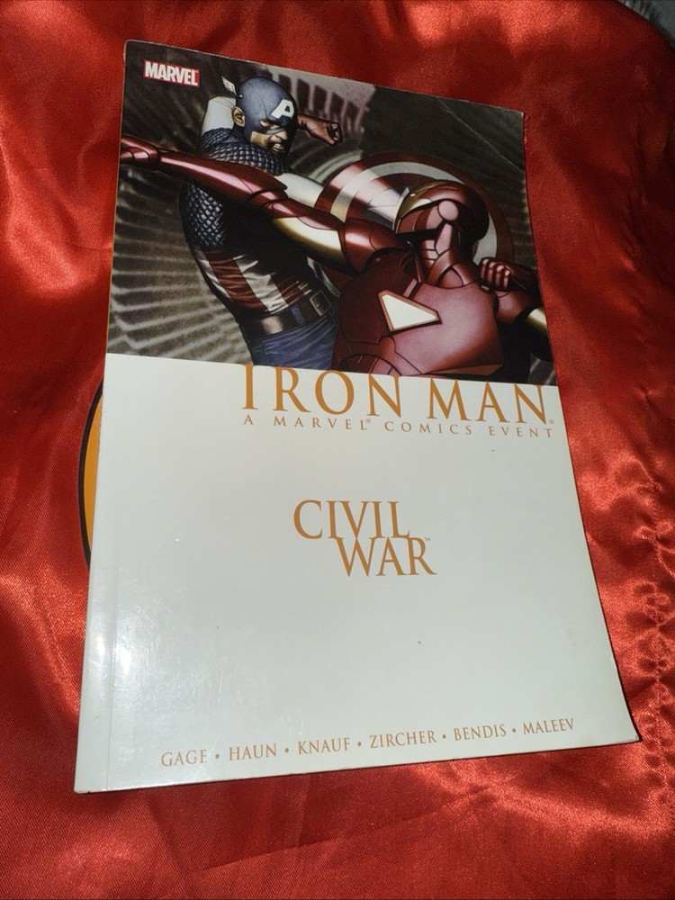 Civil War IRON MAN TPB 2007 Marvel Graphic Novel Bendis Maleev Zircher Knauf