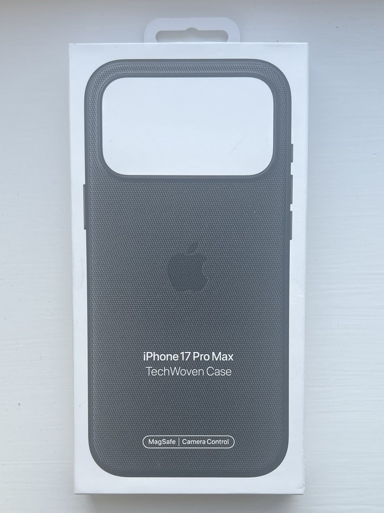 Genuine iPhone 17 Pro Max TechWoven Case  - BLACK