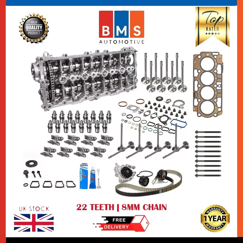 VAUXHALL DV5 1.5 CAMSHAFT CAM HOUSING KIT 22 TEETH 8MM CAM COVER REBUILD KIT NEW
