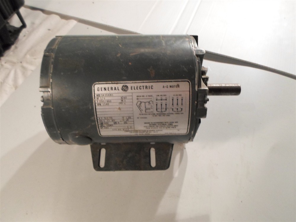 General Electric 5K35KN5 Motor, 1/4 HP, 230/460V, 3 PH, 1140 RPM, 1 7/8