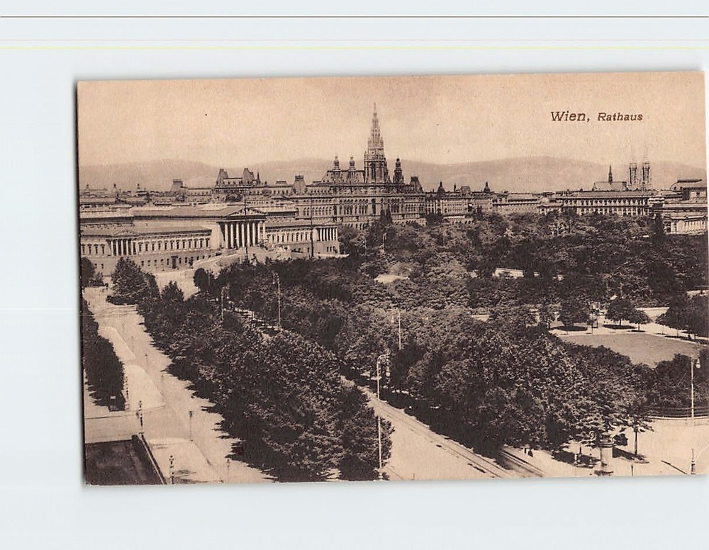 Postcard Vienna Town Hall Austria