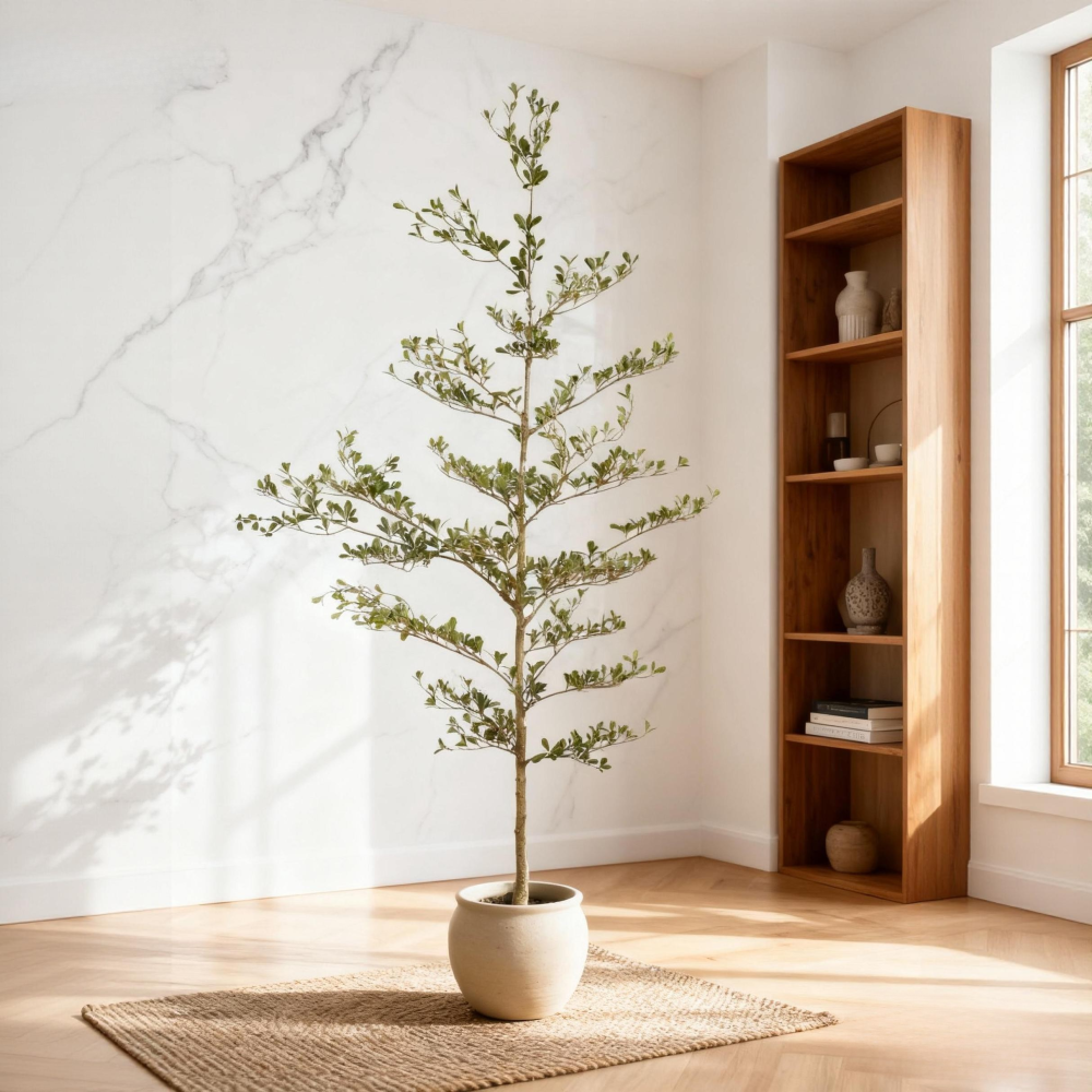 7FT Artificial Black Olive Tree Realistic Tall Fake Plant for Indoor Decoration