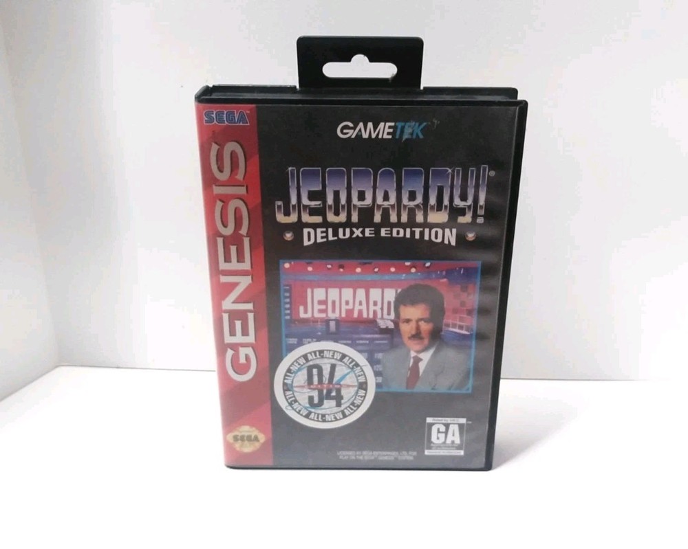 SEGA Genesis - Jeopardy Deluxe Edition - Complete/CIB - Tested